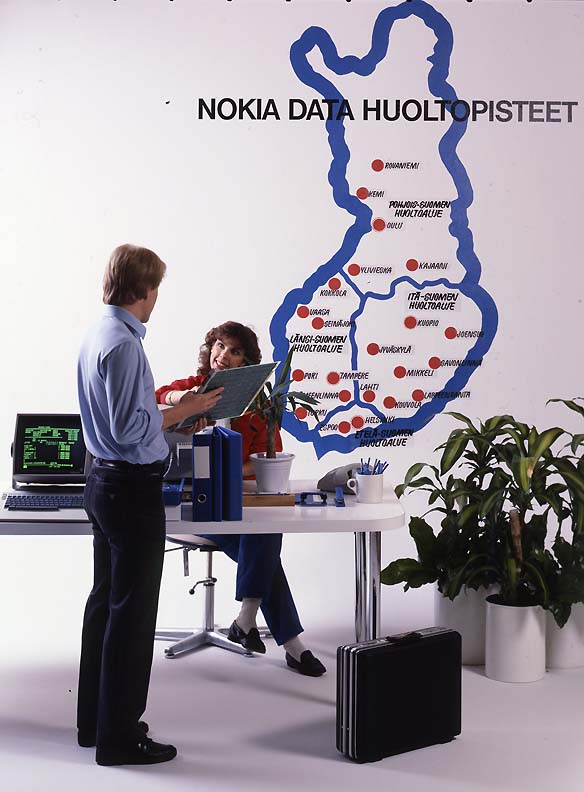 Nokia Data, huoltopisteet